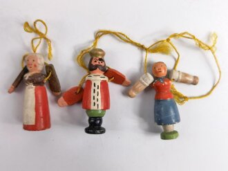 Winterhilfswerk Reichsstraßensammlung, 3 Stück Kasperlefiguren