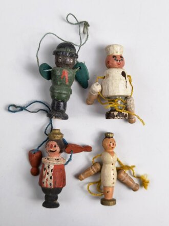 Winterhilfswerk Reichsstraßensammlung, 4 Stück Kasperlefiguren