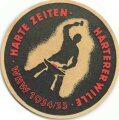 Winterhilfswerk Türplakette 1934/35 " Harte Zeiten Härterer Wille" Durchmesser 80mm