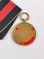 Anschlussmedaille 1. Oktober 1938 mit Bandabschnitt, sehr guter Zustand