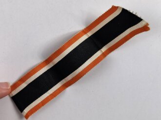 Frühes orangenes Band für das Kriegsverdienstkreuz 2. Klasse, , Länge 14 cm