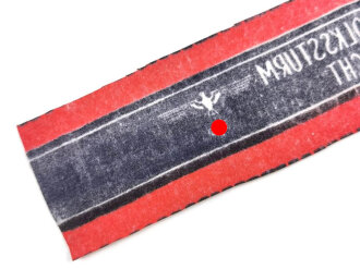 Armbinde "Deutscher Volkssturm Wehrmacht", sehr guter Zustand, unkonfektioniertes Stück