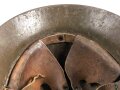 Spanien, Stahlhelm M42. Originallack und Innenfutter, ungereinigtes Stück