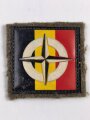 NATO, Ärmelabzeichen " Belgische Unterstützungstruppen ( bis 1963 ) " Rückseitig mit Kleberesten