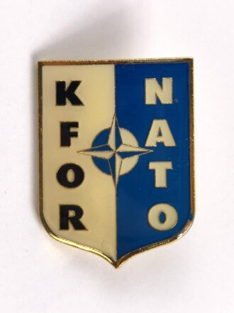 NATO, Abzeichen/ Pin " KFOR / NATO " Pins fehlen, Gesamthöhe 41 mm