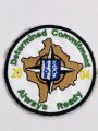 NATO, Abzeichen/ Patch, " Determined Commitmont Always Ready 2004 "