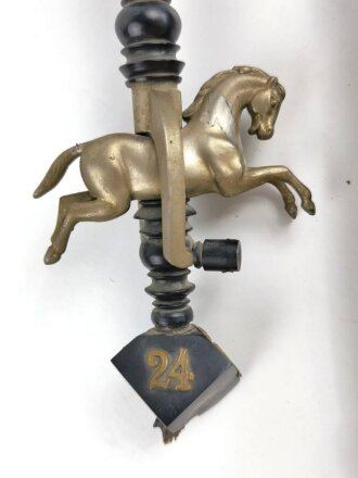 Hessen, Reservistenpfeife eines Angehörigen im Leib Dragoner Regiment No. 24 Darmstadt. Beschädigtes Stück