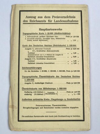 Reichskarte, Großblatt 145, Calw - Eßlingen - Freudenstadt, Reutlingen