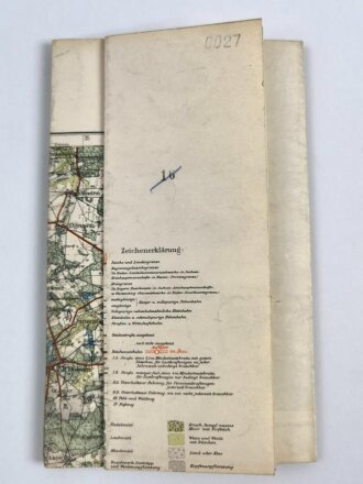 Karte des Deutschen Reiches, Großblatt 89, Finsterwalde- Großenhain - Kamenz, Maße: 72 x 83 cm