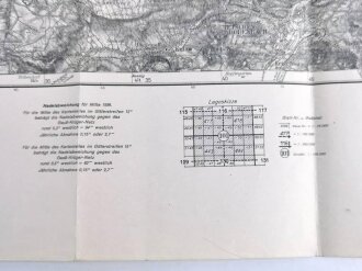 Karte des Deutschen Reiches, Großblatt 101, Umgebung von Dresden, Maße: 72 x 83 cm