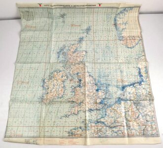 Luft-Navigationskarte in Merkatorprojektion Britische...