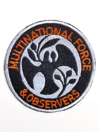 UNO, Ärmelabzeichen " Multinational Force & Observers " Durchmesser 80mm