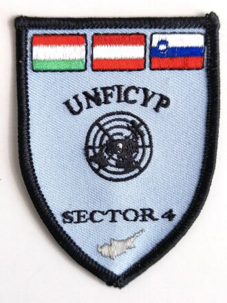 UNO Österreich, Ärmelabzeichen" UNFICYP SECTOR 4"  " Zypern- Einsatz Sektor 4