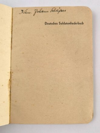 "Deutsches Soldatenliederbuch" 98 Seiten, gebraucht