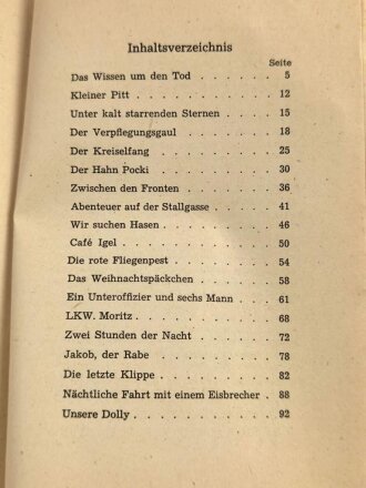 VB-Feldpost 2. Folge, "Im Angriff und im Biwak"- Soldaten erzählen Soldatengeschichten, 95 Seiten, 1943 datiert, gebraucht