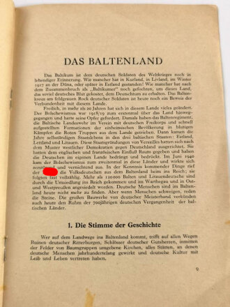 "Die Ukraine und das Baltenland" Tornisterschrift des Oberkommandos der Wehrmacht, datiert 1941, gebraucht