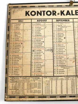 Kontor Kalender 1942, DIN A4