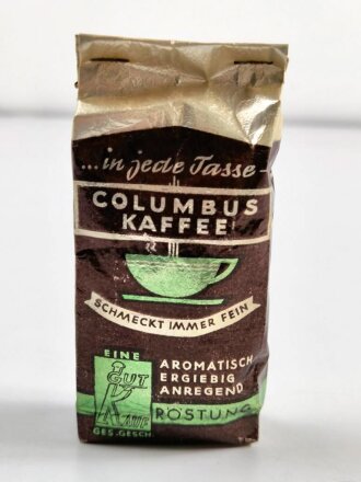 Pack "Columbus Kaffee" Ungeöffnet , Höhe der Packung 11cm