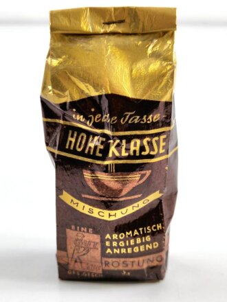 Pack "Hohe Klasse Kaffee" Ungeöffnet , Höhe der Packung 11cm