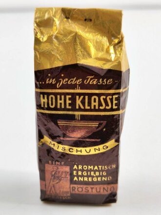 Pack "Hohe Klasse Kaffee" Ungeöffnet , Höhe der Packung 11cm