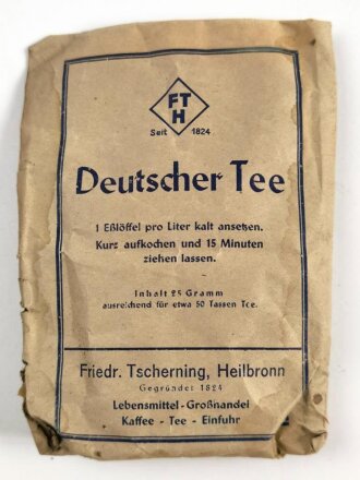 Pack "Deutscher Tee" Ungeöffnet , Höhe der Packung 15,5cm