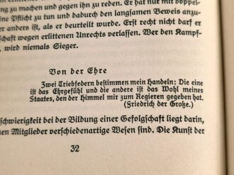 "Zucht und Ordnung - Grundlagen einer nationalsozialistischen Ethik", datiert 1935, 74 Seiten, gebraucht