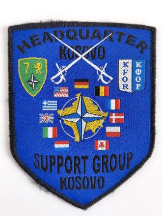 NATO, Ärmelabzeichen " Headquarter Kosovo Support Group Kosovo "