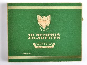 Pack "Memphis" Zigaretten, ungeöffnet, Steuerbanderole mit Hakenkreuz