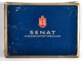 Pack "Senat" Zigaretten, ungeöffnet, Steuerbanderole mit Hakenkreuz