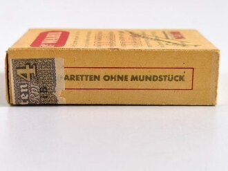 Pack " 1e Wahl No.18 " Zigaretten, ungeöffnet, Steuerbanderole mit Hakenkreuz