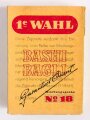 Pack " 1e Wahl No.18 " Zigaretten, ungeöffnet, Steuerbanderole mit Hakenkreuz