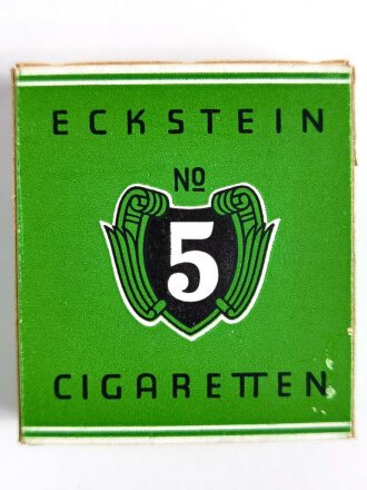 Pack "Eckstein No 5 " Zigaretten, ungeöffnet, Steuerbanderole mit Hakenkreuz