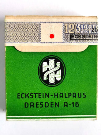 Pack "Eckstein No 5 " Zigaretten, ungeöffnet, Steuerbanderole mit Hakenkreuz