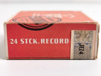 Pack " Sulima Record " Zigaretten, ungeöffnet,  Steuerbanderole mit Hakenkreuz