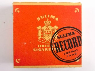 Pack " Sulima Record " Zigaretten, ungeöffnet,  Steuerbanderole mit Hakenkreuz