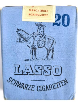 Pack " LASSO " Zigaretten, ungeöffnet,  Steuerbanderole mit Hakenkreuz