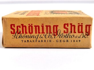 Pack " Edelkost Schöning Shäg" Tabak, ungeöffnet, Steuerbanderole mit Hakenkreuz