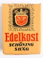 Pack " Edelkost Schöning Shäg" Tabak, ungeöffnet, Steuerbanderole mit Hakenkreuz