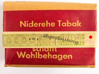 Pack "Niderehe Special Nr.60 " Tabak, ungeöffnet, Steuerbanderole mit Hakenkreuz