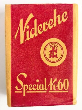 Pack "Niderehe Special Nr.60 " Tabak, ungeöffnet, Steuerbanderole mit Hakenkreuz