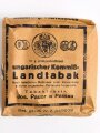 Pack "Ungarischer Kommiß Land " Tabak, ungeöffnet, Steuerbanderole mit Hakenkreuz