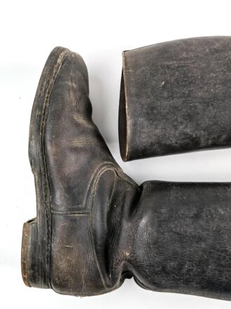 Paar Stiefel für Unteroffiziere und Offiziere der Wehrmacht. Getragen, ungereinigt, Sohlenlänge 29cm