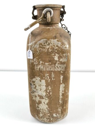 5 Liter Trinkwasserbehälter der Wehrmacht. Originallack