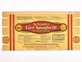 Verpackung " Schram´s Eier Spaghetti Volksliebling" Maße 14,5 x 29,5cm, unbenutztes Firmenmuster, leicht beschädigt