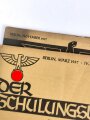 11 Ausgaben " Schulungsbrief der NSDAP" alle mehr oder weniger defekt