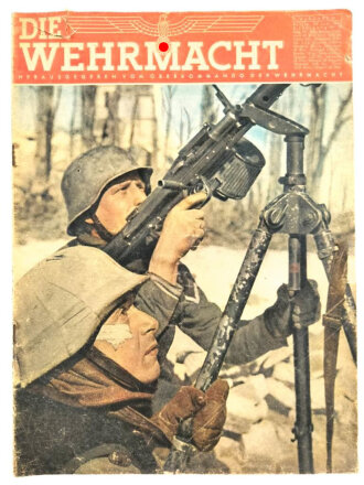 "Die Wehrmacht " Nummer 12, 10. Juni 1942, Deckblatt leicht eingerissen