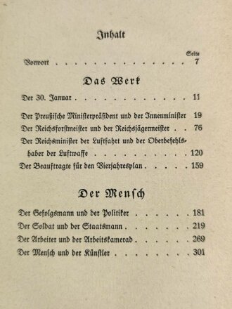 "Hermann Göring - Werk und Mensch", München, 1941, 349 Seiten, gebraucht, Einband defekt