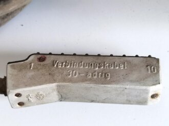 Verbindungskabel 30 adrig, datiert 1941. Langes, originales Kabel, dieses weich, riecht nach altem Gummi