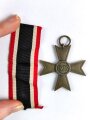 Kriegsverdienstkreuz 2. Klasse 1939 ohne Schwerter, mit kurzem Bandabschnitt, ohne Hersteller, Buntmetall