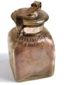 "Tannoform" Flasche, ungereinigt. Gehört ins Bodenfach des "Veterinär Arzneikasten 18/27" der Wehrmacht